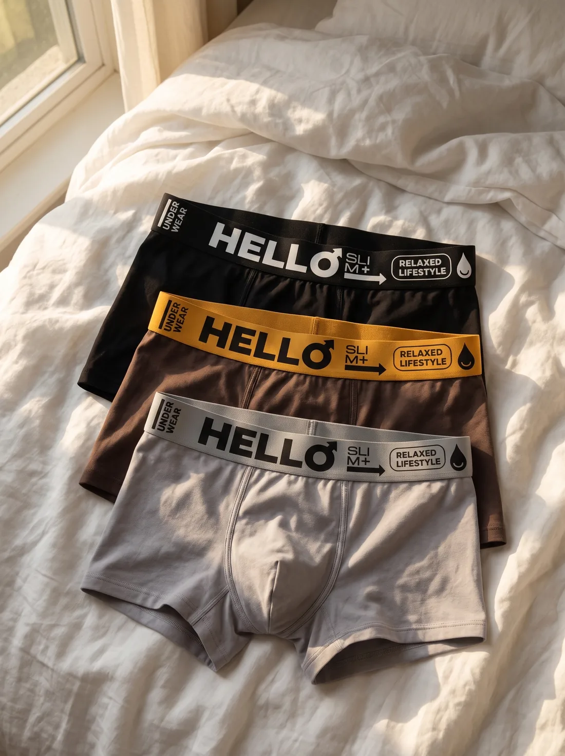 Hello Slim pamuklu erkek boxer
